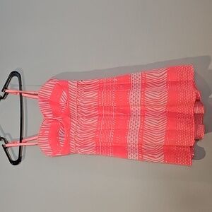 Roxy Pink and White Striped Dress